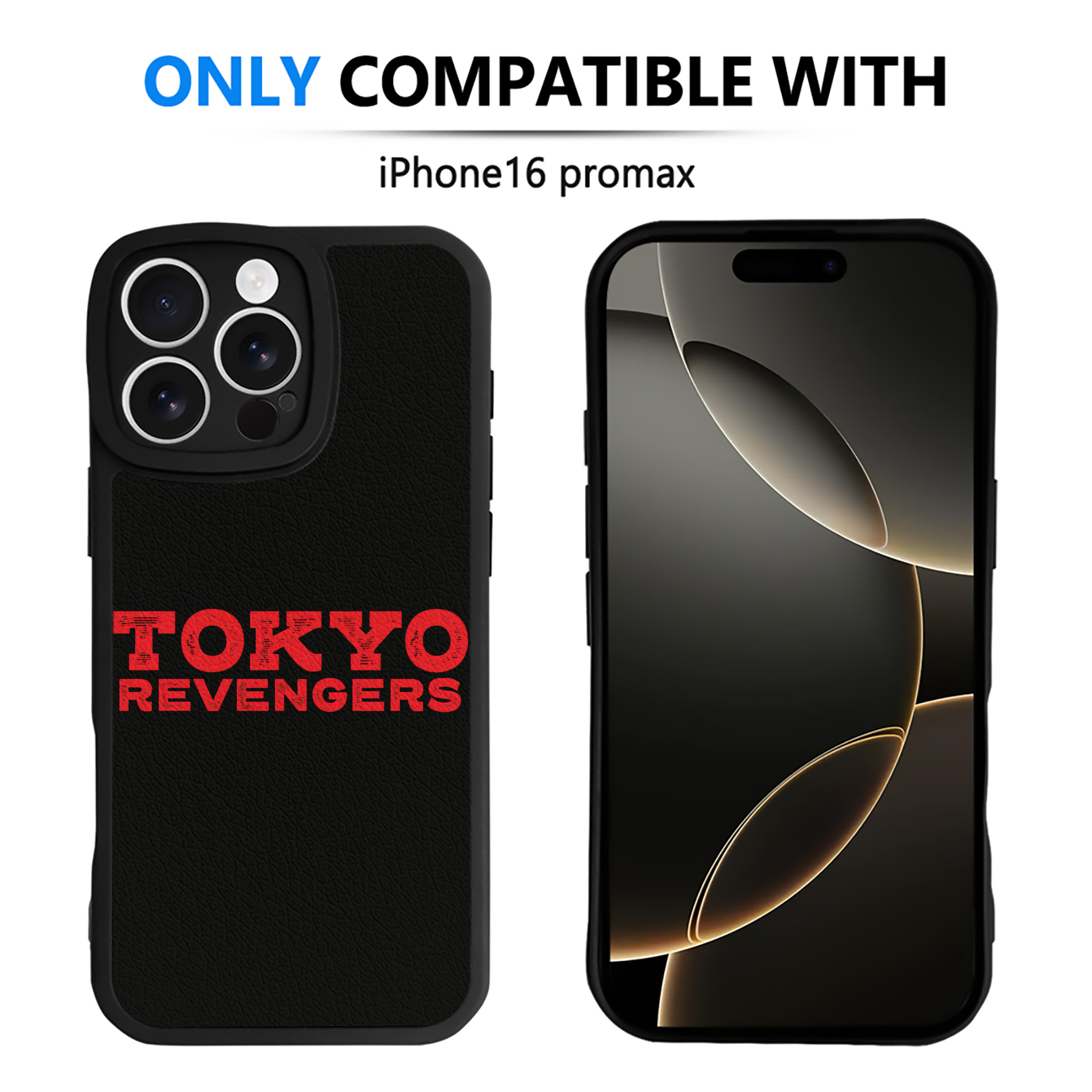 （画像用） 東京リベンジャーズ Tokyo Revengers 【iPhone 16シリーズ対応】シリコンスマホケース（レザー調） 材質：シリコン